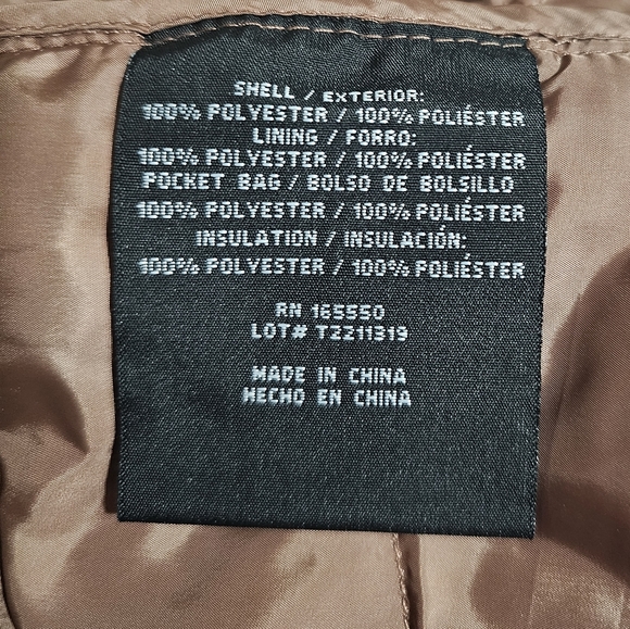 NWT 32° Degree Heat Cognac Puffer Size M - Picture 8 of 13